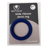 Wide Silicone Donut Ring - Blue 1.75"