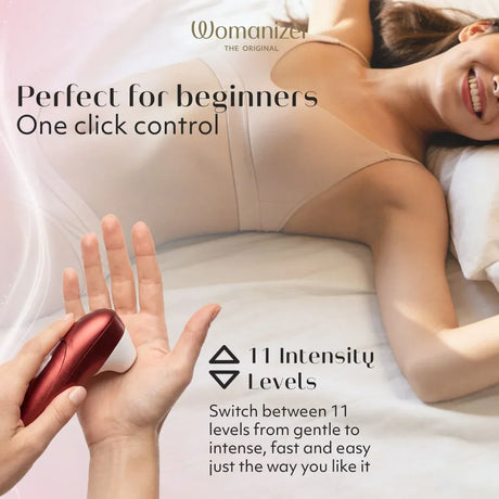 Womanizer Pro Bordeaux Red for Luxury Touchless Clitoral Stimulation