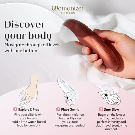 Womanizer Pro Bordeaux Red for Luxury Touchless Clitoral Stimulation