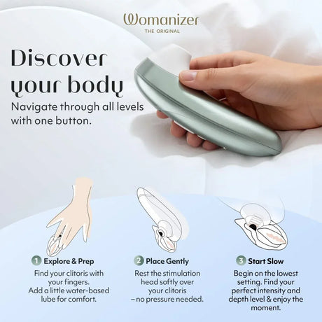 Womanizer Pro Sage Green Clitoral Stimulator