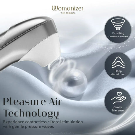 Womanizer Pro Clitoral Stimulator for Powerful Air Pulse Orgasms