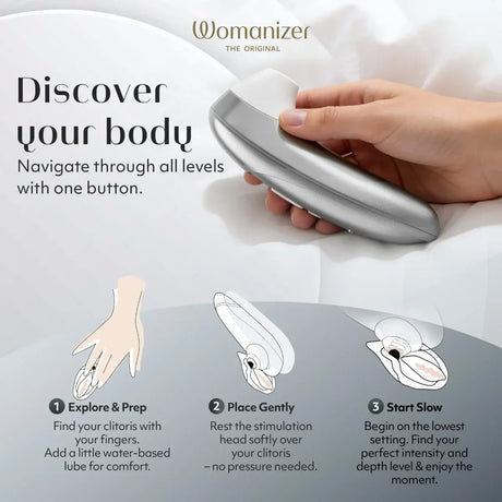 Womanizer Pro Clitoral Stimulator for Powerful Air Pulse Orgasms