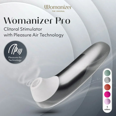 Womanizer Pro Clitoral Stimulator for Powerful Air Pulse Orgasms