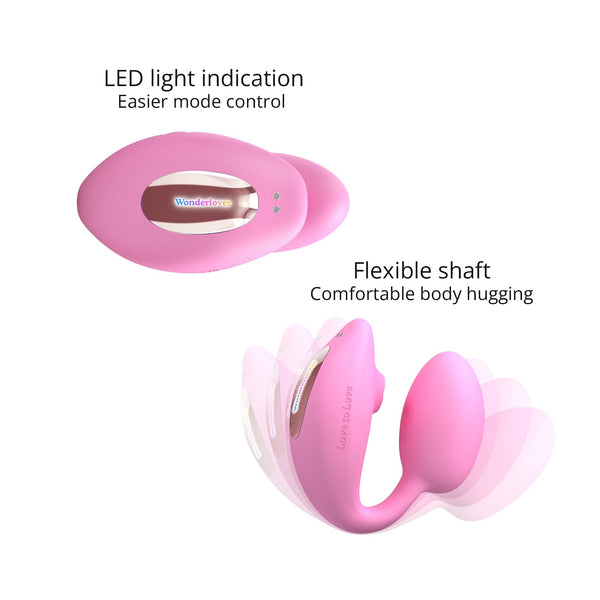 Wonderlover G-Spot & Clitoral Stimulator - PINK PASSION