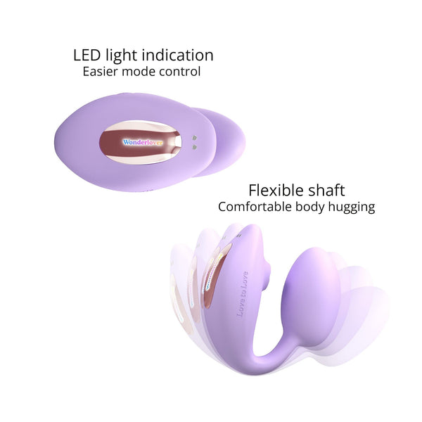 Wonderlover G-Spot & Clitoral Stimulator - VIVA MAUVE