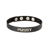 Word PUSSY Collar by Spartacus