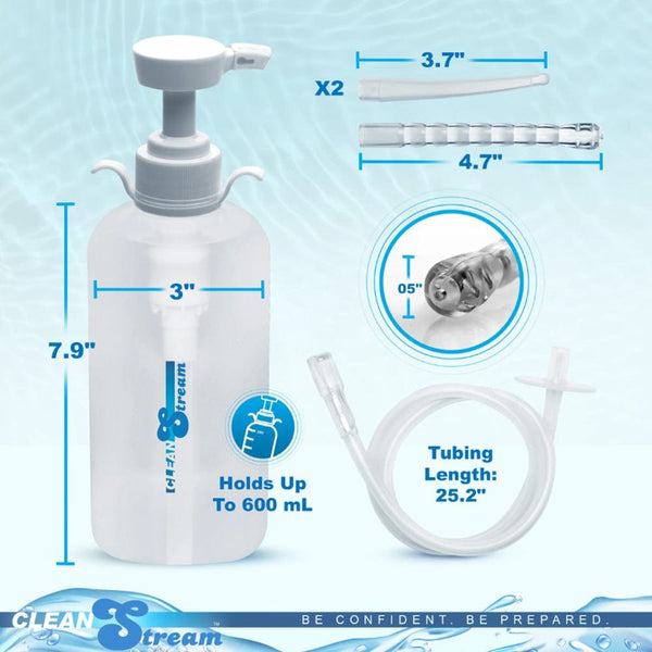 XL Enema Bottle with 3 Attachments