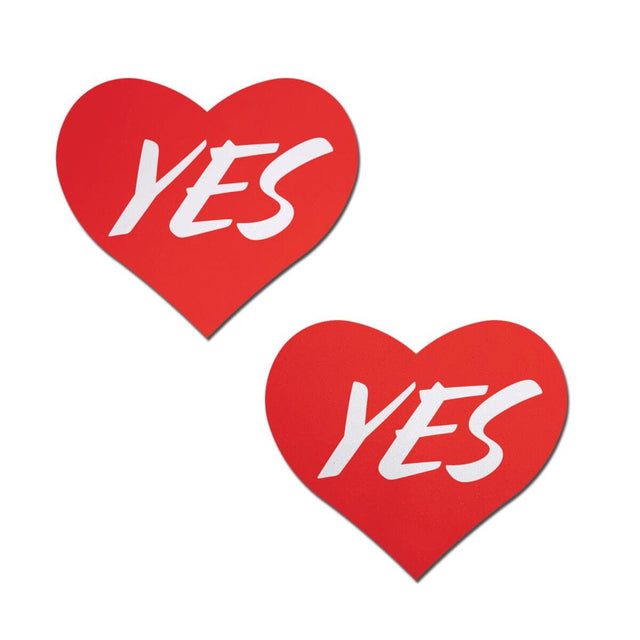 'YES' Red Heart Pasties * test