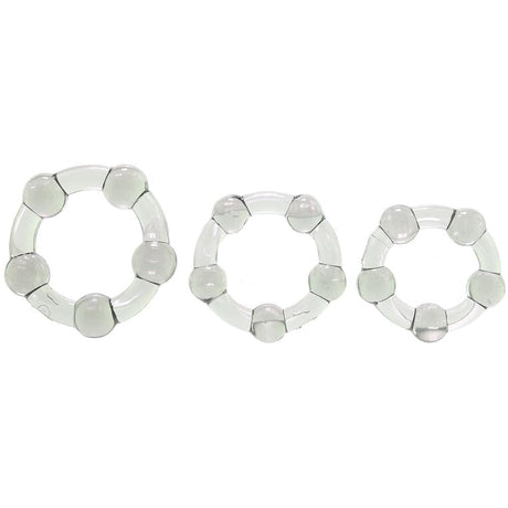 Zero Toler-Three Amigos Beaded Rings 3pc