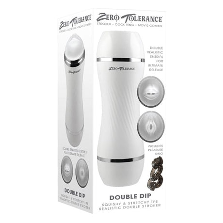 Zero Tolerance Double Dip Stroker – Dual-Ended Realistic Pocket Masturbator
