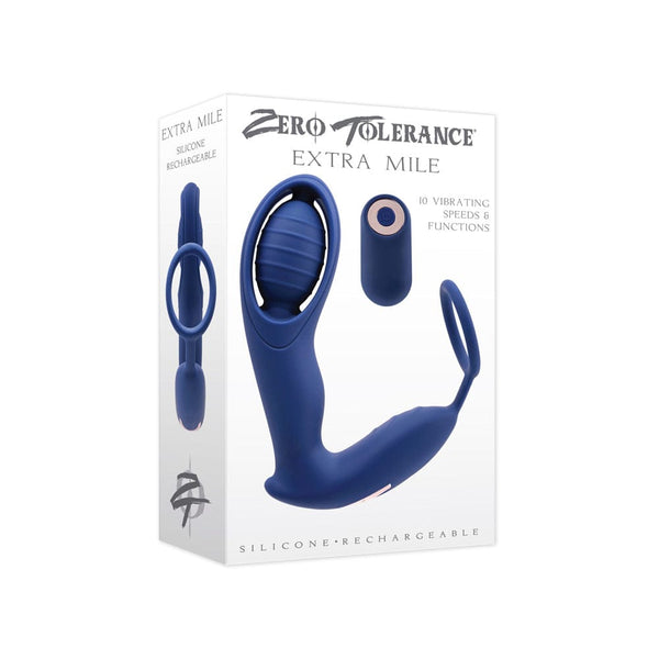 Zero Tolerance The Extra Mile Vibrating Cock Ring w Base